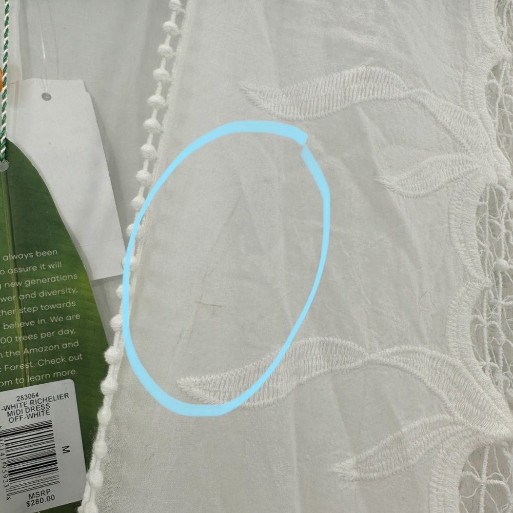 FARM Rio White Tiered Lace Midi Dress - Picture 14 of 15